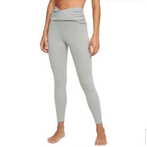 Nike | light green, white spots| size small | twisted front wrap | worn once